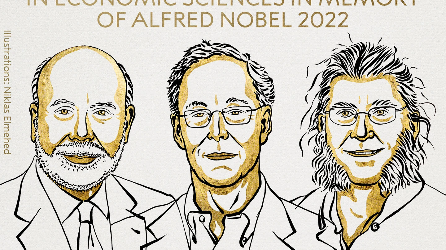 Bernanke, Diamond y Dybvig, ganan el Premio Nobel de Economía "por su investigación sobre bancos y crisis financieras" Bernanke, Diamond y Dybvig, ganan el Premio Nobel de Economía "por su investigación sobre bancos y crisis financieras"