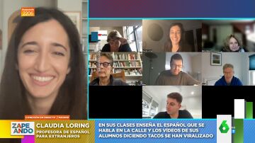 Claudia Loring enseña a sus alumnos americanos palabrotas en español: "Les hace mucha gracia que no tengamos complejo para usarlas"