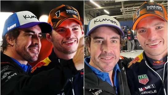 Fernando Alonso y Max Verstappen Fernando Alonso y Max Verstappen
