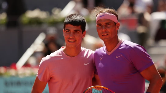 Carlos Alcaraz y Rafa Nadal Carlos Alcaraz y Rafa Nadal