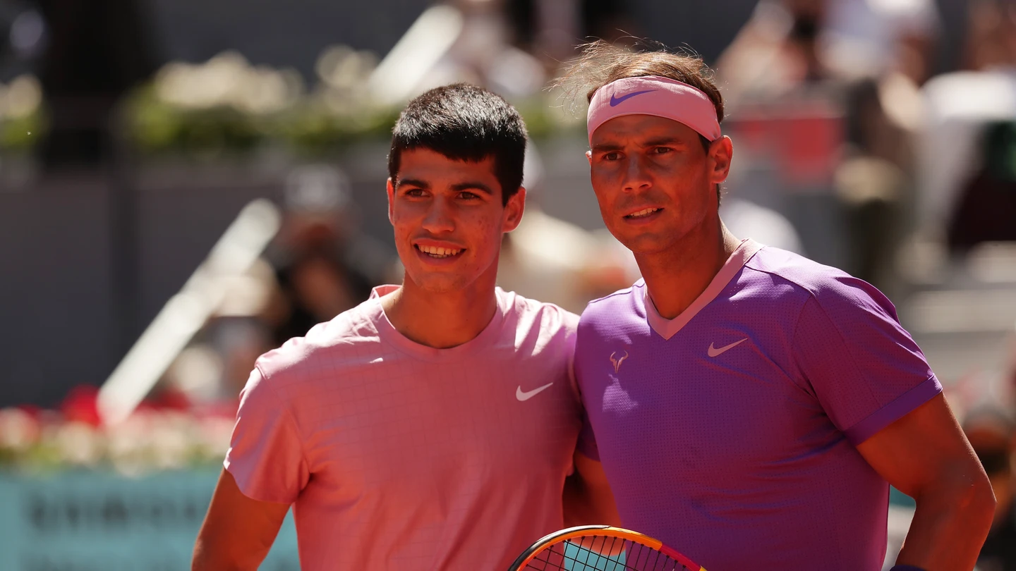 Carlos Alcaraz y Rafa Nadal Carlos Alcaraz y Rafa Nadal