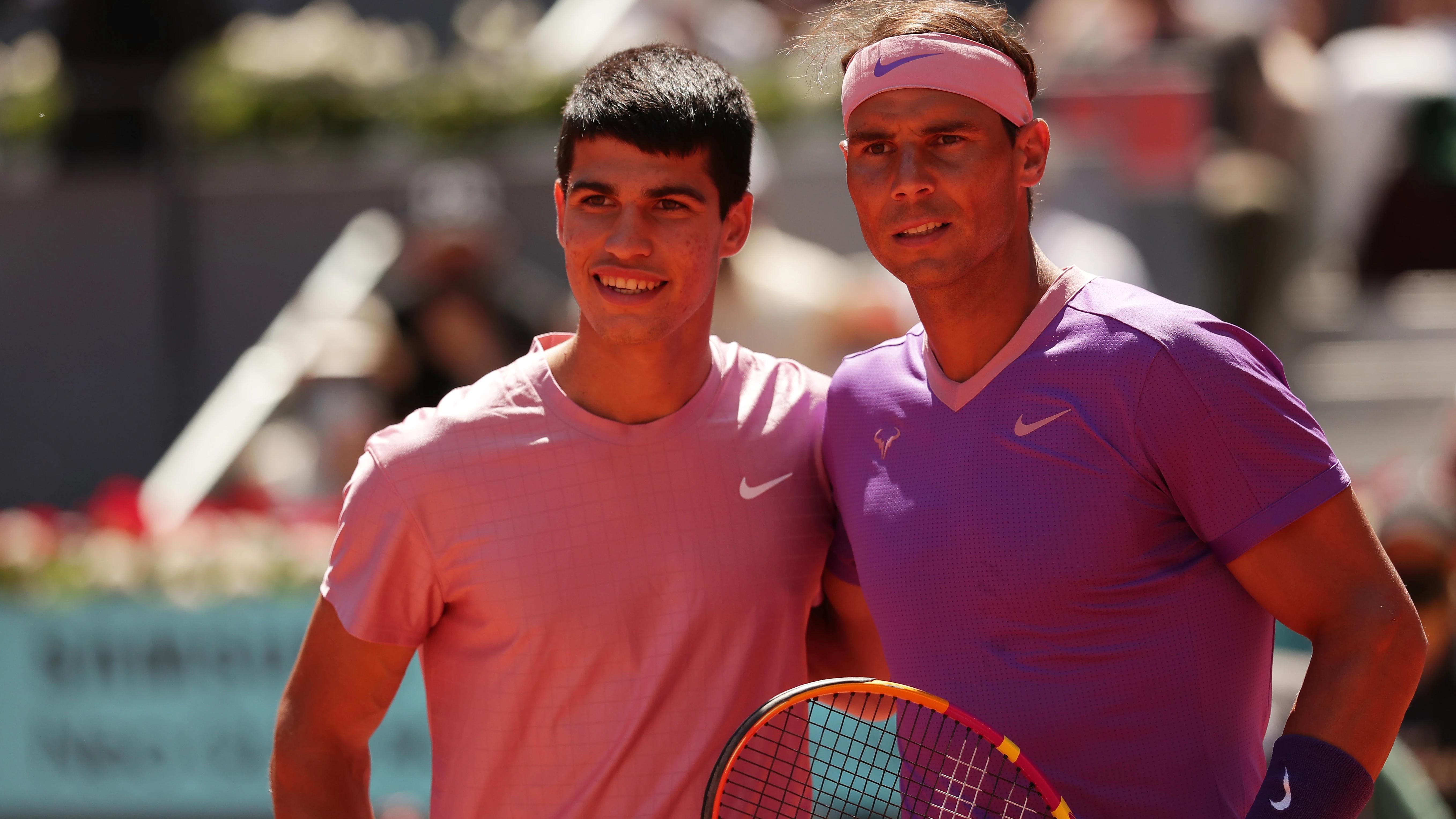 Carlos Alcaraz y Rafa Nadal