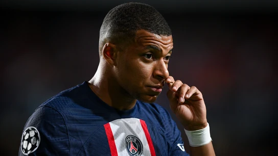 Kylian Mbappé, durante un partido de Champions con el PSG Kylian Mbappé, durante un partido de Champions con el PSG