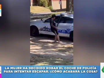 Una mujer estampa un coche de policía tras intentar darse a la fuga después de que la detuvieran por ir borracha