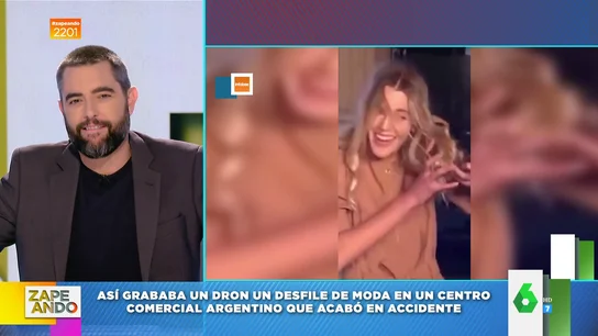 Un dron se enreda en el pelo de una modelo Un dron se enreda en el pelo de una modelo