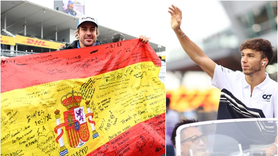 Pierre Gasly y Fernando Alonso Pierre Gasly y Fernando Alonso