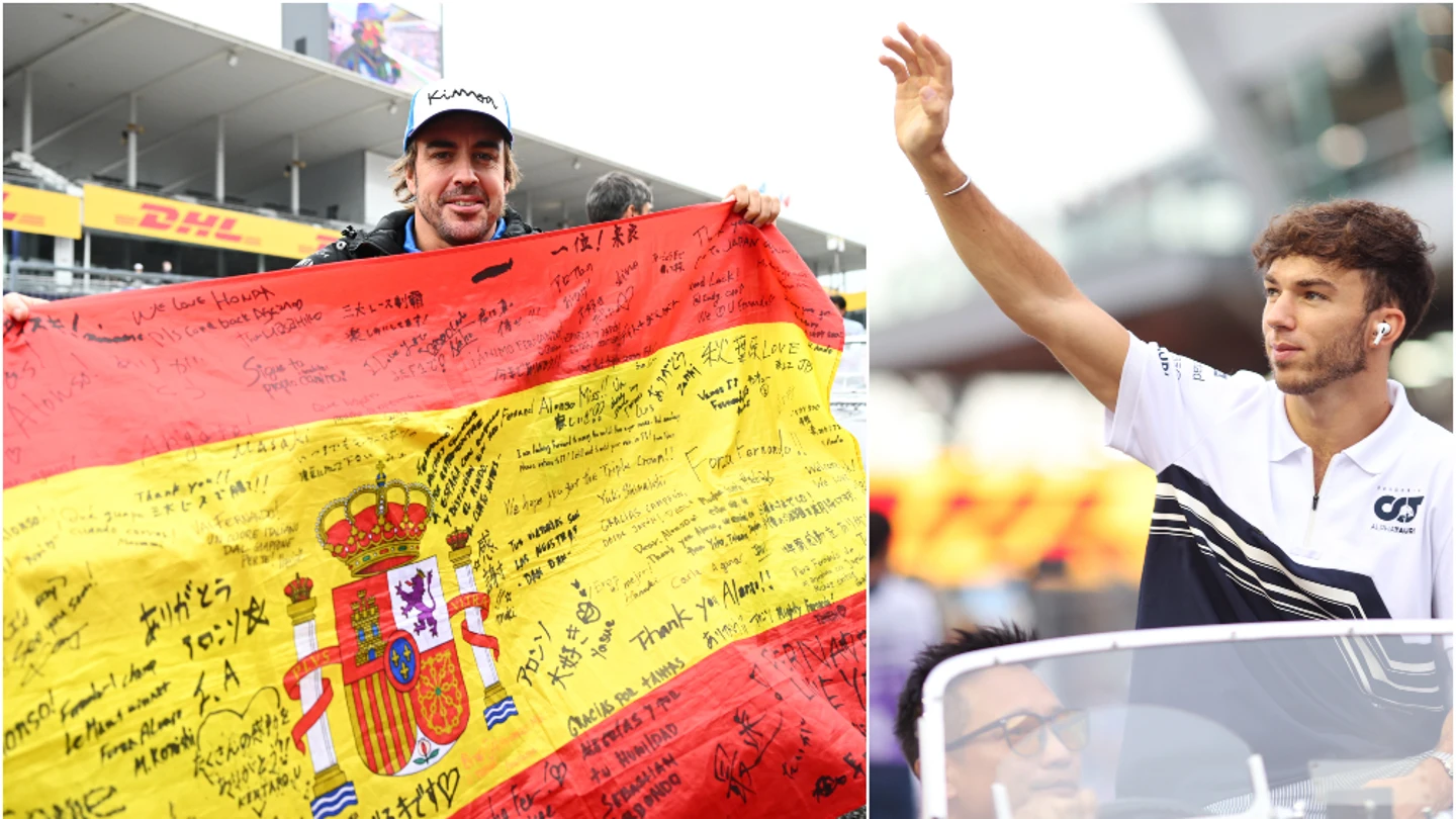 Pierre Gasly y Fernando Alonso Pierre Gasly y Fernando Alonso