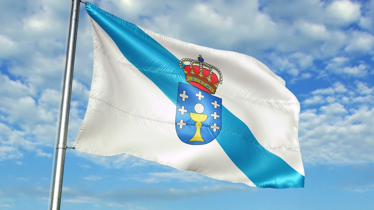 Bandera, Galicia, Bandera De Galicia, Nuvola, Idioma Gallego, Bandera De  Las Islas Baleares, España, Línea, ángulo, bandera, bandera de galicia png