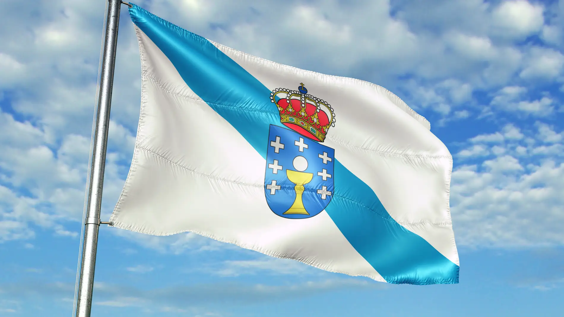 Blanca y azul: El origen de la bandera de Galicia