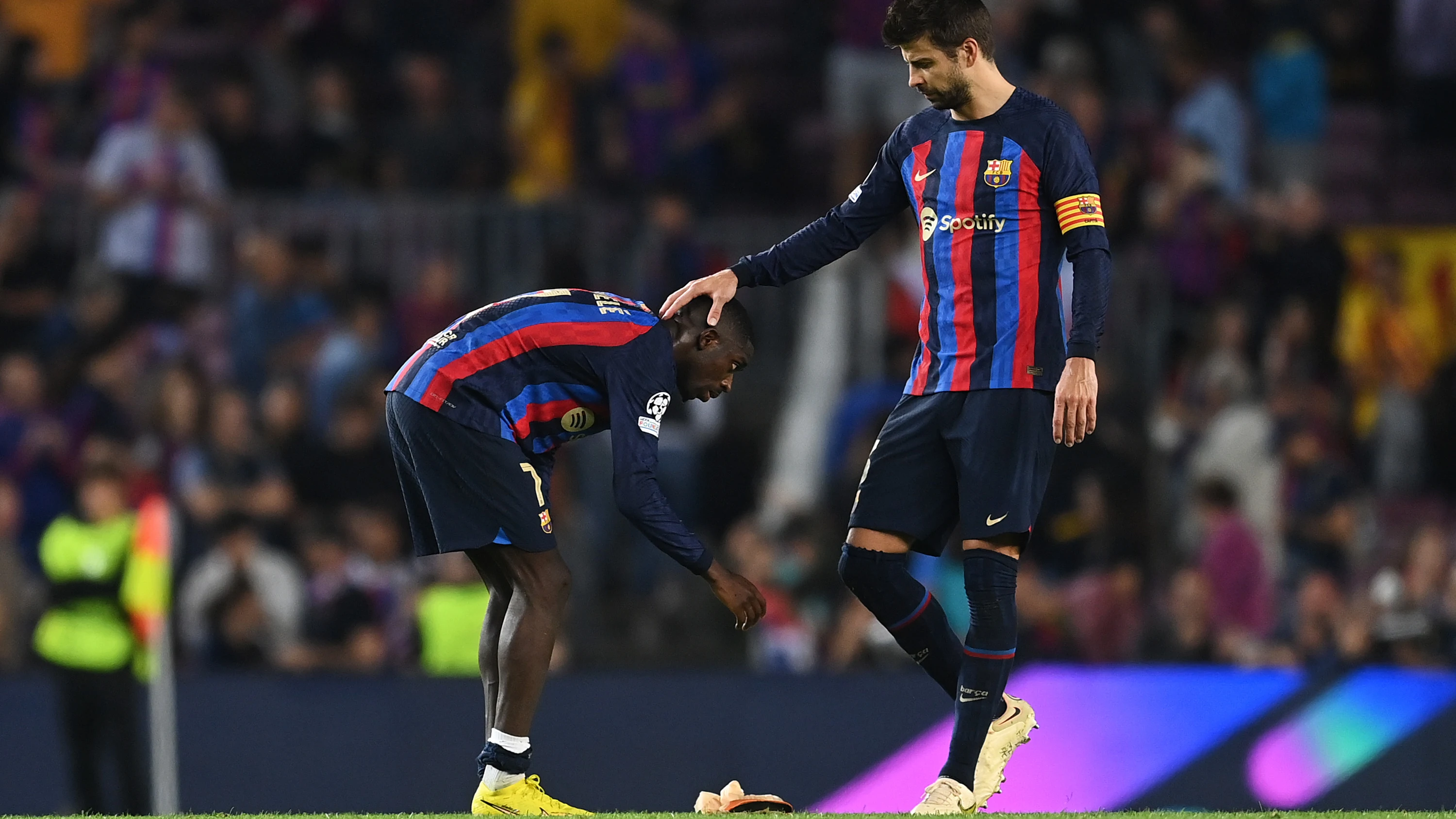 Piqué y Dembélé