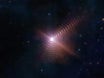 Dúo estelar que forma una 'huella digital' en el espacio Dúo estelar que forma una 'huella digital' en el espacio