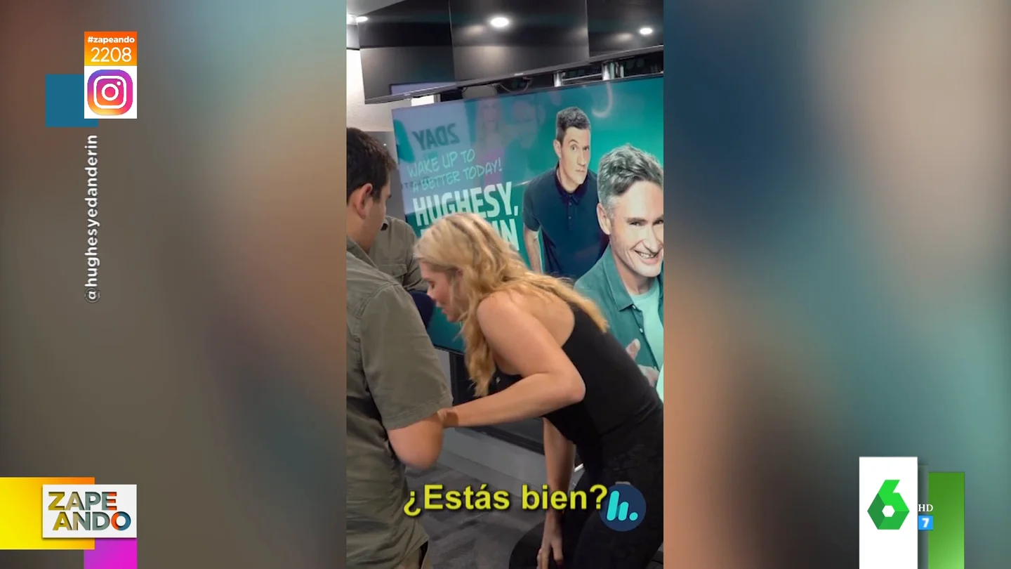 Una presentadora australiana se desmaya en directo al intentar superar su fobia a las arañas Una presentadora australiana se desmaya en directo al intentar superar su fobia a las arañas