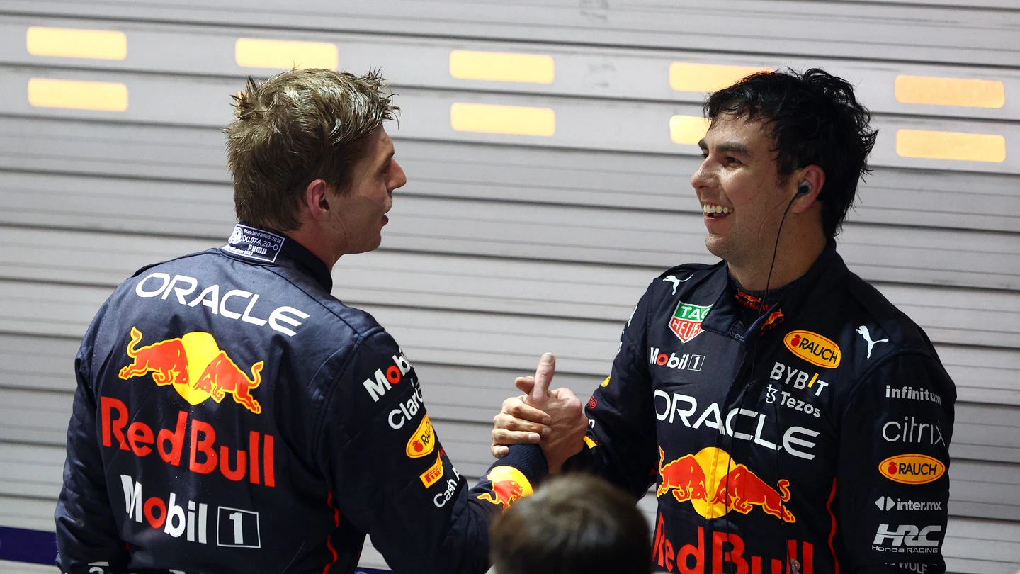 'Checo' Pérez con Max Verstappen 'Checo' Pérez con Max Verstappen