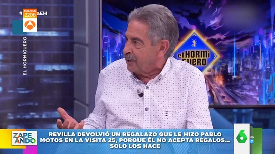 Revilla confiesa en El Hormiguero que devolvió a Pablo Motos uno de sus regalos Revilla confiesa en El Hormiguero que devolvió a Pablo Motos uno de sus regalos