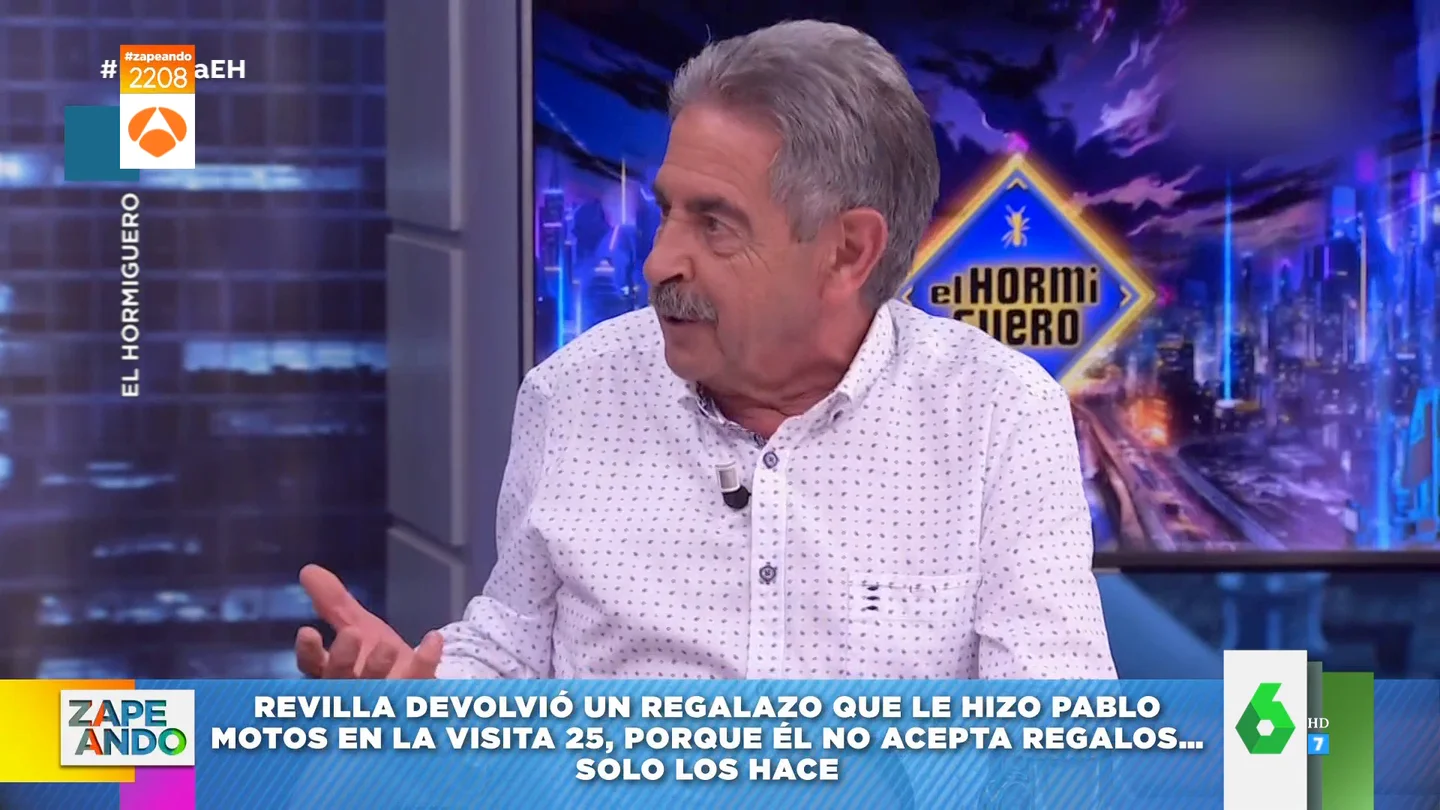 Revilla confiesa en El Hormiguero que devolvió a Pablo Motos uno de sus regalos Revilla confiesa en El Hormiguero que devolvió a Pablo Motos uno de sus regalos