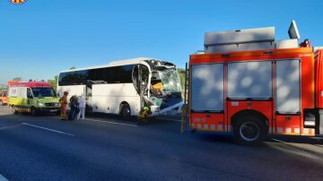 Imágenes del accidente en Xátiva