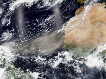 Nube de polvo sahariano sobre las Islas Canarias 