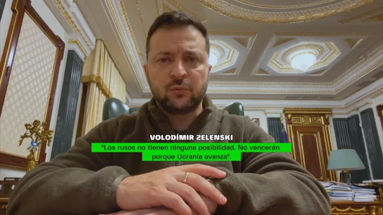 Zelenski responde a los ataques rusos: "No tienen ninguna posibilidad, no vencerán" Zelenski responde a los ataques rusos: "No tienen ninguna posibilidad, no vencerán"