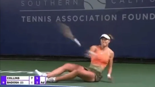 Paula Badosa tira la raqueta Paula Badosa tira la raqueta