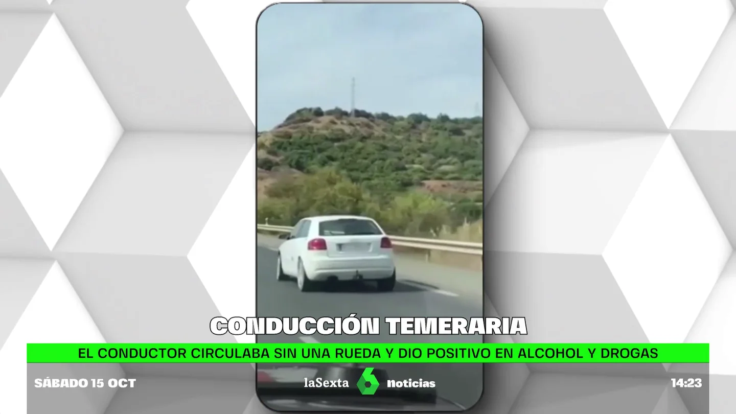 Cazan en Málaga a un conductor drogado que circulaba con los airbags activados y sin un neumático Cazan en Málaga a un conductor drogado que circulaba con los airbags activados y sin un neumático