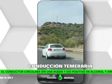 Cazan en Málaga a un conductor drogado que circulaba con los airbags activados y sin un neumático