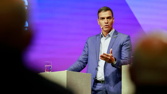 El presidente del Gobierno, Pedro Sánchez, en un encuentro en Berlín con los socialistas europeos El presidente del Gobierno, Pedro Sánchez, en un encuentro en Berlín con los socialistas europeos