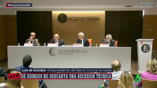 De Guindos (BCE) prevé una recesión "técnica" en la zona euro de cara a 2023 De Guindos (BCE) prevé una recesión "técnica" en la zona euro de cara a 2023