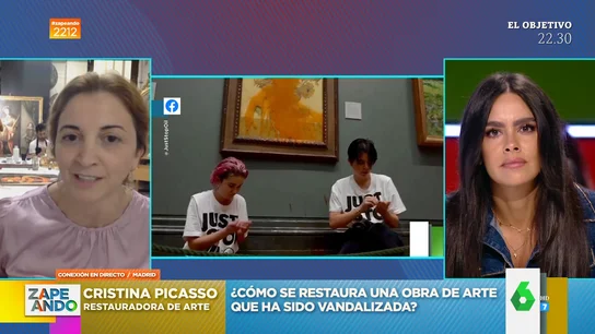 Cristina Picasso explica el protocolo que se pone en marcha cuando atacan una obra de arte Cristina Picasso explica el protocolo que se pone en marcha cuando atacan una obra de arte