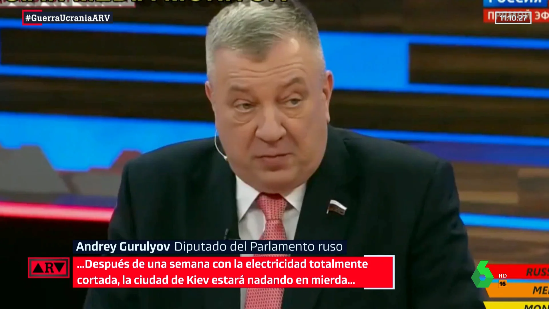 "En una semana Kiev estará nadando en mierda": un diputado ruso celebra la destrucción de la infraestructura energética en Ucrania