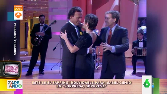 Isabel Gemio recuerda el día que Julio Iglesias la dio un beso en Sorpresa, sorpresa Isabel Gemio recuerda el día que Julio Iglesias la dio un beso en Sorpresa, sorpresa