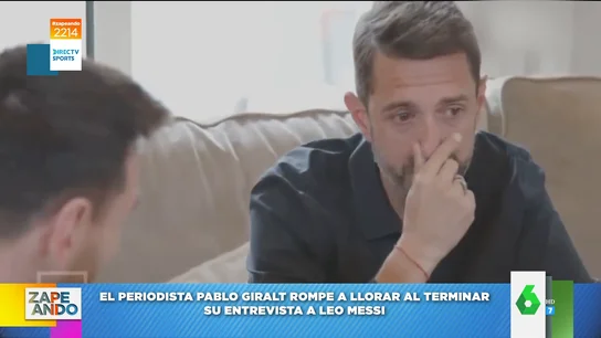 Las lágrimas de un periodista al entrevistar a Leo Messi Las lágrimas de un periodista al entrevistar a Leo Messi