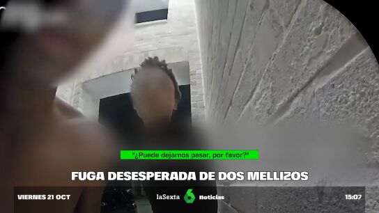 Fuga desesperada de dos mellizos