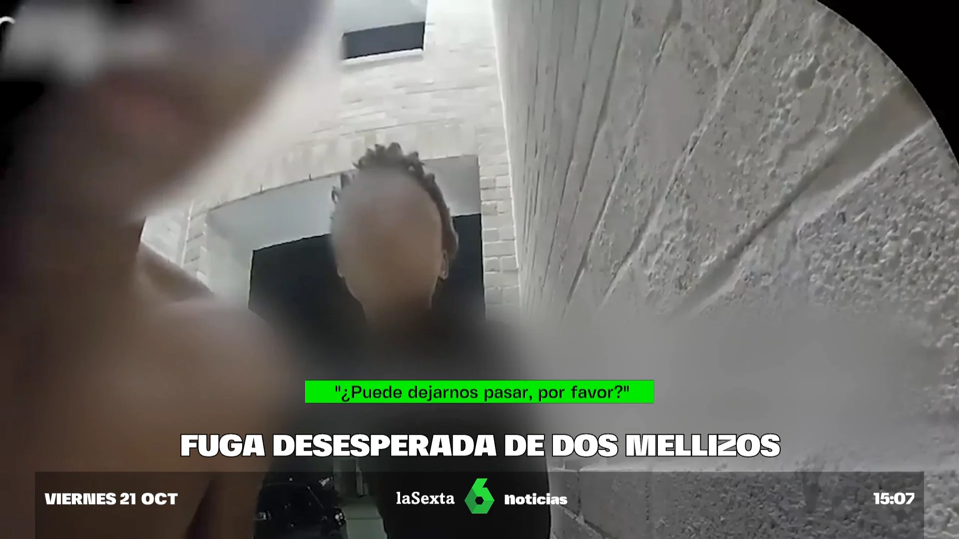 Fuga desesperada de dos mellizos