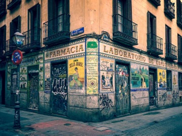Farmacia abandonada en Madrid