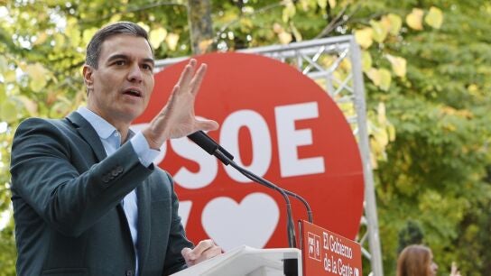 Pedro S&aacute;nchez en un acto en Soria