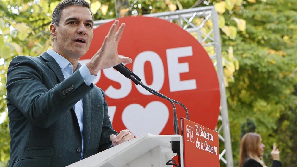 Pedro Sánchez en un acto en Soria Pedro Sánchez en un acto en Soria