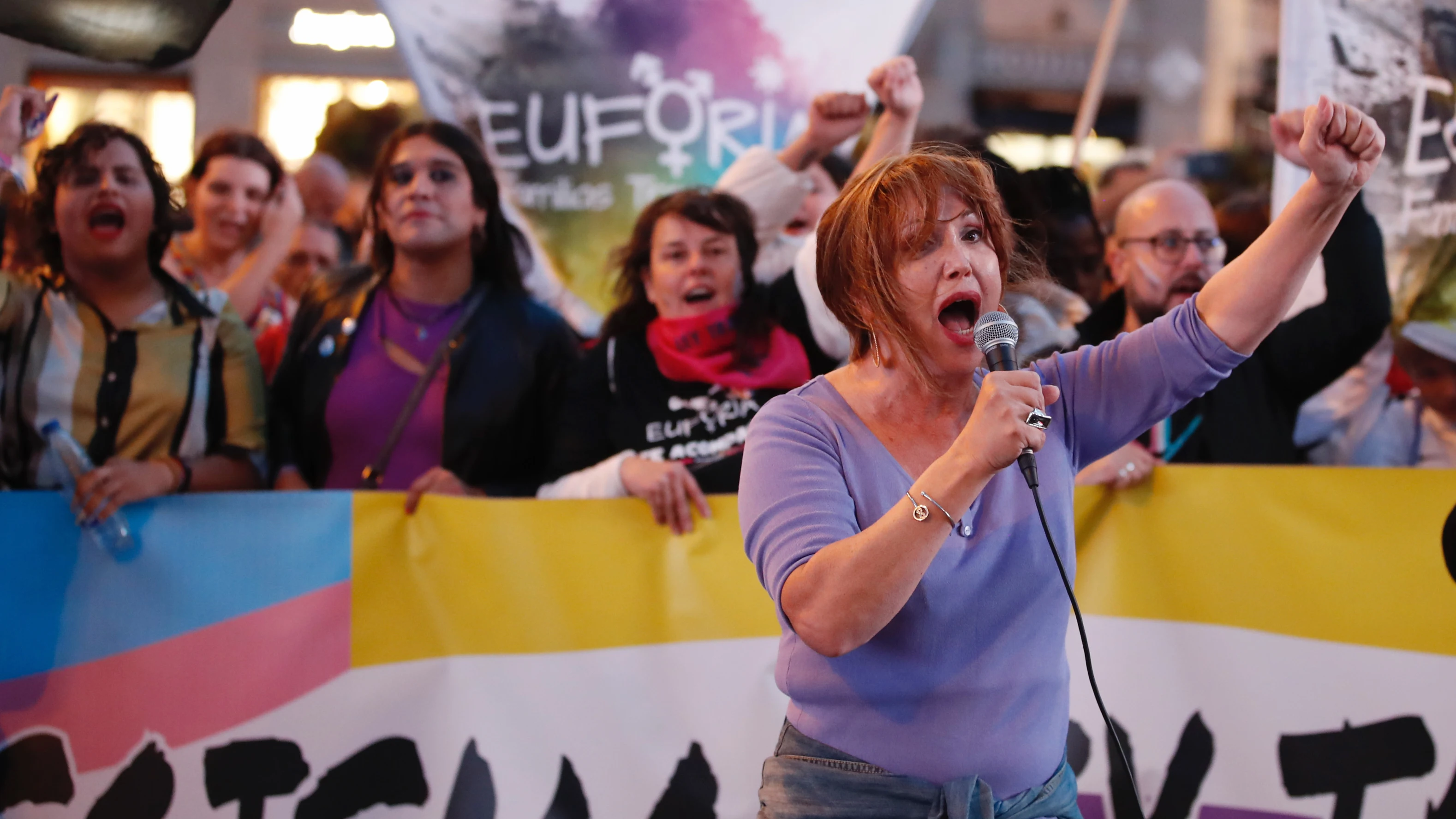 Manifestación por la ley Trans en Madrid