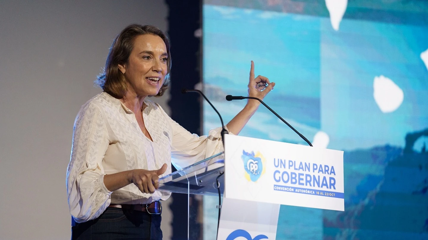 Cuca Gamarra en un acto del PP Cuca Gamarra en un acto del PP