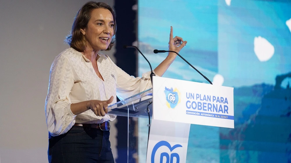 Cuca Gamarra en un acto del PP Cuca Gamarra en un acto del PP