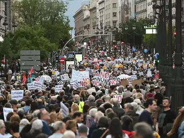 Manifestación celebrada hoy sábado en Madrid en defensa de la Sanidad Pública.