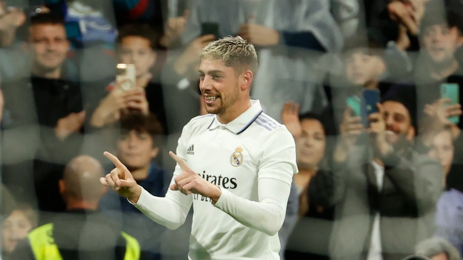 Fede Valverde celebra un gol con el Real Madrid