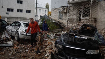 Destrozos en Mikolaiv tras los bombardeos rusos