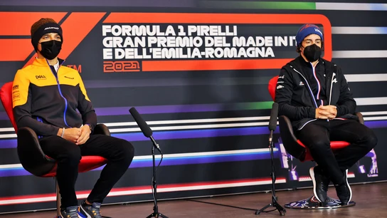 Lando Norris y Fernando Alonso Lando Norris y Fernando Alonso