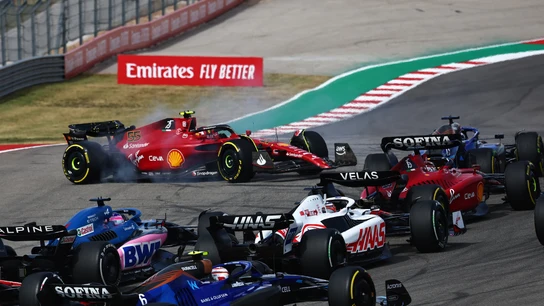 Accidente de Carlos Sainz en el GP de Estados Unidos Accidente de Carlos Sainz en el GP de Estados Unidos
