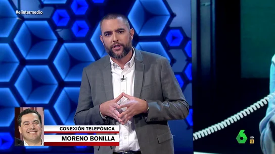 Juanma Moreno llama en directo a El Intermedio Juanma Moreno llama en directo a El Intermedio