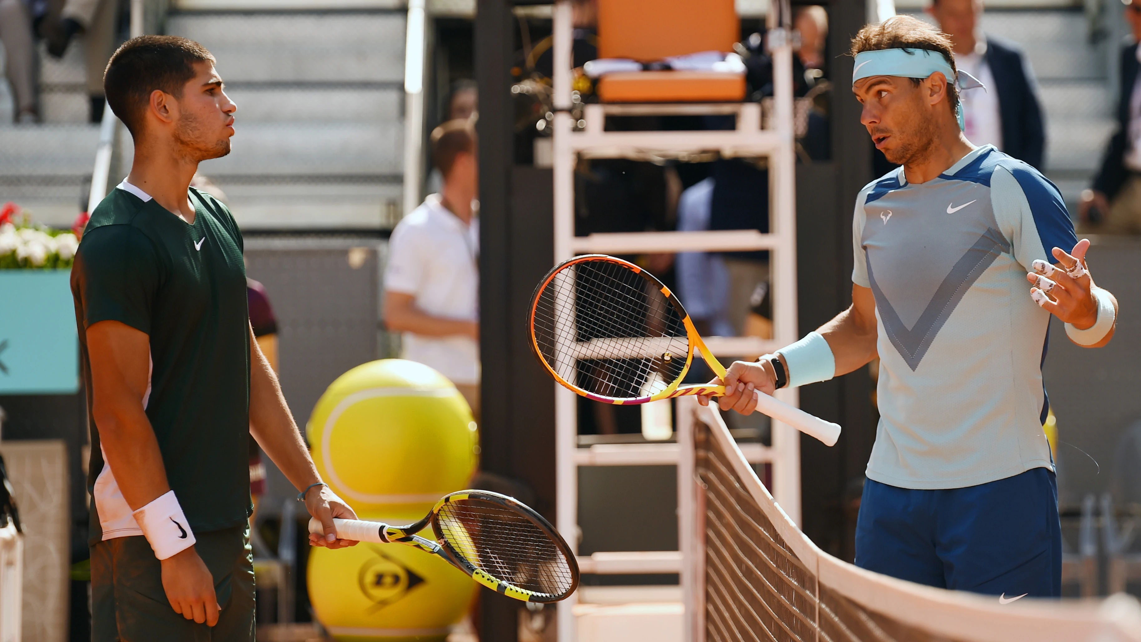 Carlos Alcaraz y Rafa Nadal