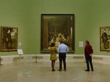 Las Meninas en el Museo del Prado de Madrid Las Meninas en el Museo del Prado de Madrid