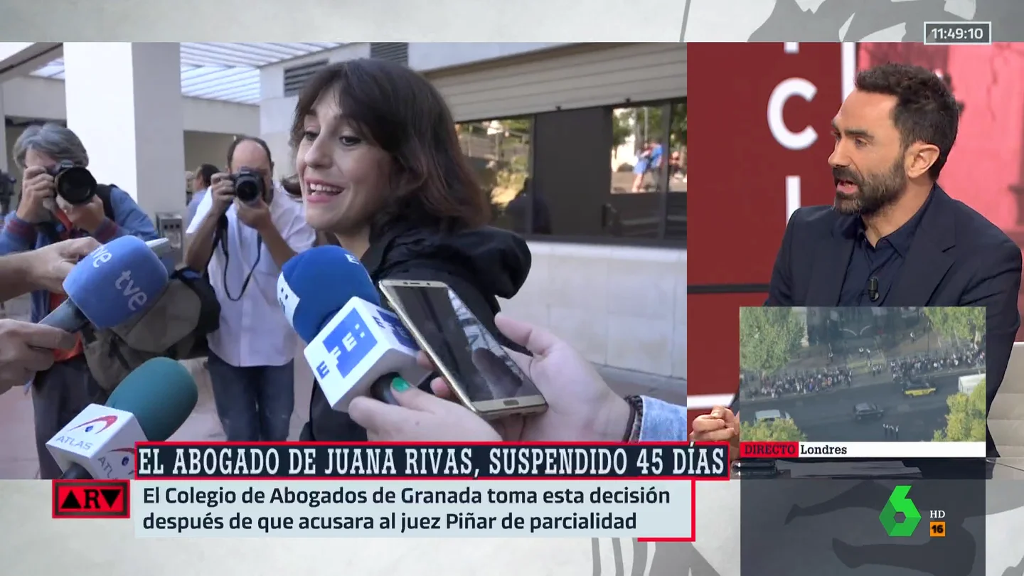 El abogado de Juana Rivas, suspendido 45 días por llamar "parcial" al juez Piñar en una nota de prensa El abogado de Juana Rivas, suspendido 45 días por llamar "parcial" al juez Piñar en una nota de prensa
