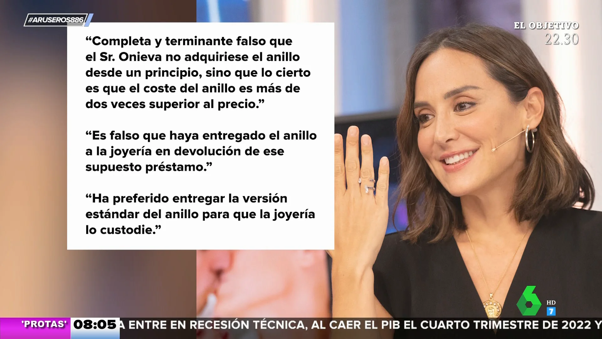 ¿Qué ha pasado con el anillo de compromiso de Tamara Falcó? Los abogados de Íñigo Onieva dan explicaciones