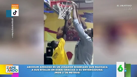 La sorprendente altura del baloncestista Abiodun Adegoke La sorprendente altura del baloncestista Abiodun Adegoke